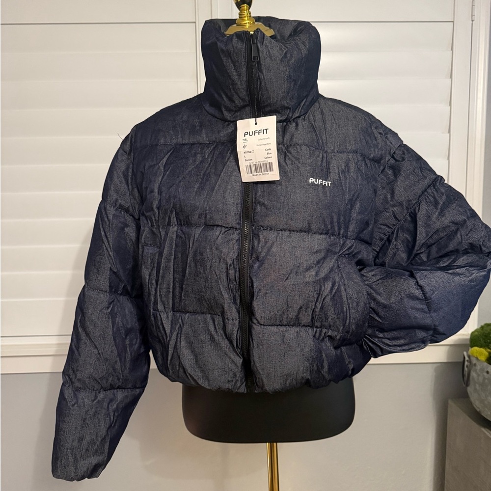 Women's Puffer Jacket - Dark Gray